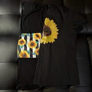 2 Sunflower Shirts Women’s Size Large